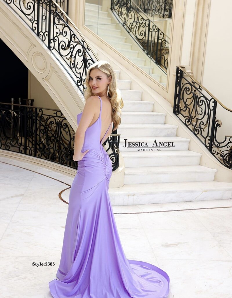 Long Formal Gown with Cowl Neckline Drape and Mermaid Style Fit