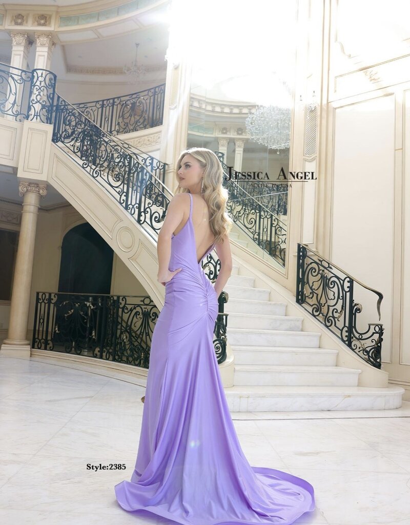 Long Formal Gown with Cowl Neckline Drape and Mermaid Style Fit