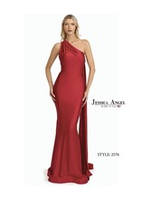 One Shoulder Formal Gown with Open Back Design