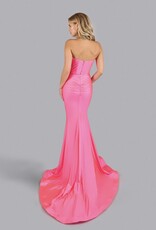 Full Length Formal Gown with Corset Bodice
