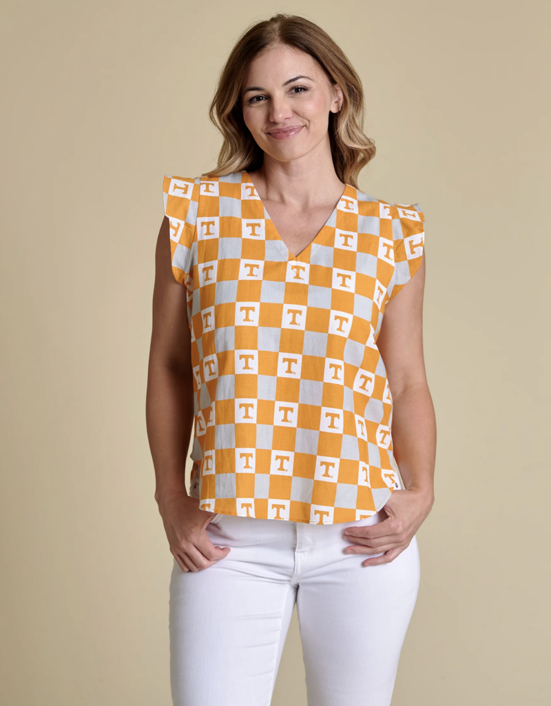 Stewart Simmons Stewart Simmons- The Go Gingham Ruffle Tank