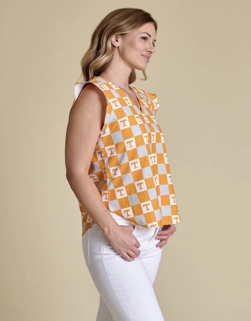 Stewart Simmons Stewart Simmons- The Go Gingham Ruffle Tank