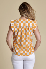 Stewart Simmons Stewart Simmons- The Go Gingham Ruffle Tank