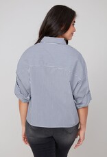 Renuar Renuar R5213 Striped Woven Blouse