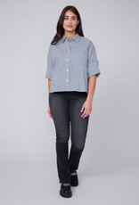 Renuar Renuar R5213 Striped Woven Blouse