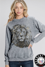 Hrt and Luv HrtandLuv Lion in Foil Sweatshirt