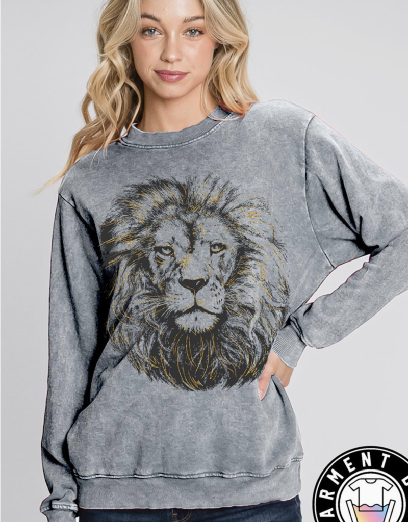 Hrt and Luv HrtandLuv Lion in Foil Sweatshirt