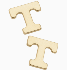 Canvas Style Canvas Style 24K Plated Stud T Earring