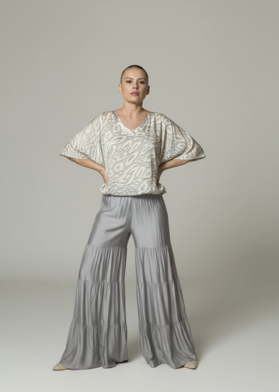 Dance in Paris Flowy Boho Palazzo Style Pant