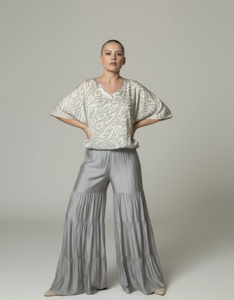 Dance in Paris Flowy Boho Palazzo Style Pant