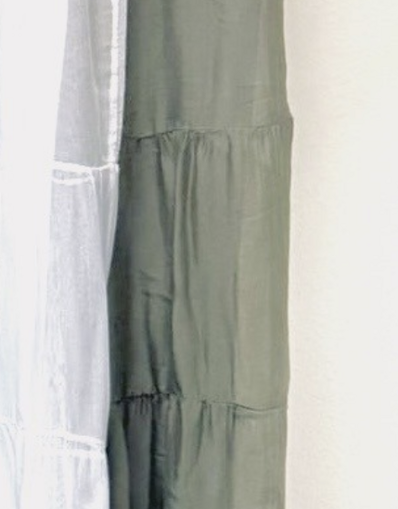 Dance in Paris Italian Silk Blouse w/ Metallic Trim