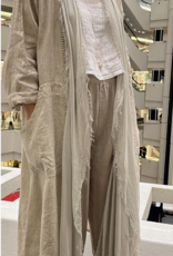 Dance in Paris Linen  & Silk Comination Duster