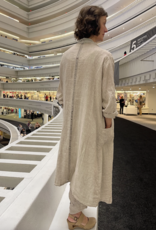 Dance in Paris Linen  & Silk Comination Duster