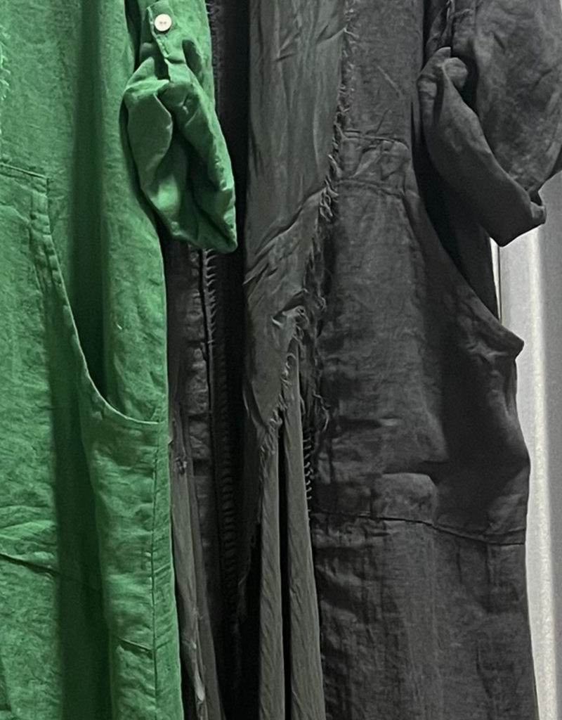 Dance in Paris Linen  & Silk Comination Duster
