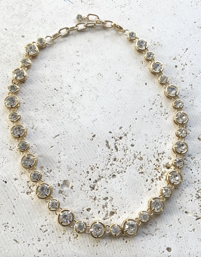 VB&CO Designs VB%CO Designs Chunky Clear Statement Tennis Necklace