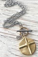 VB&CO Designs VB & CO Cross Heart Reversible Necklace