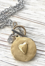 VB&CO Designs VB & CO Cross Heart Reversible Necklace