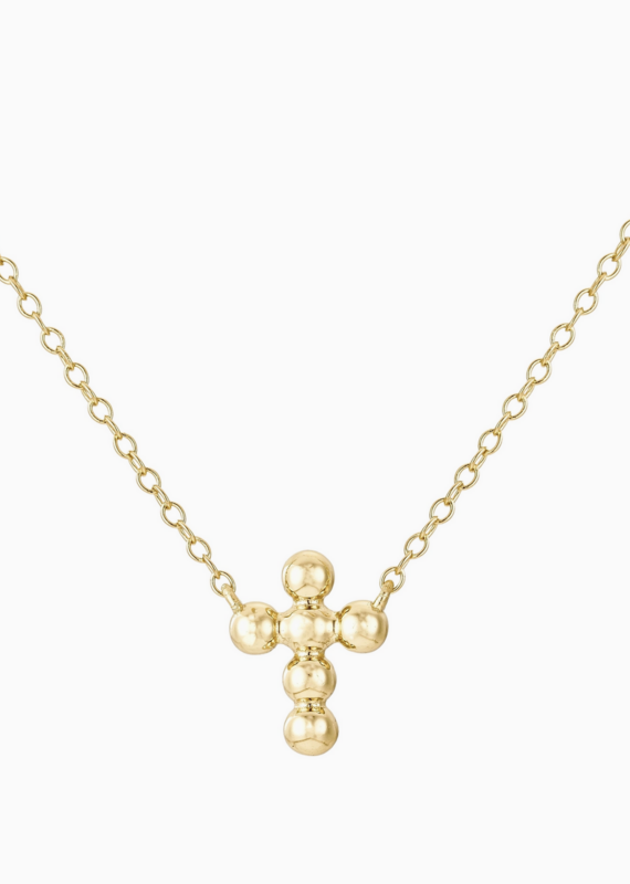 bloo and ro Bloo And Ro- Ball Cross Necklace