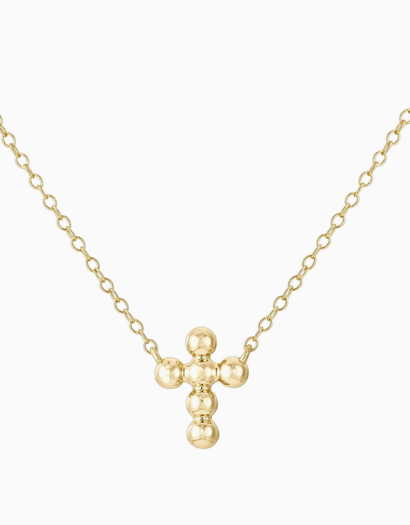 bloo and ro Bloo And Ro- Ball Cross Necklace