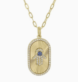 bloo and ro Bloo And Ro- Hasma Pendent on Paperclip Chain