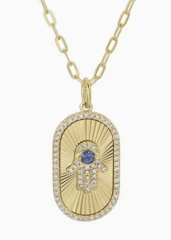 bloo and ro Bloo And Ro- Hasma Pendent on Paperclip Chain