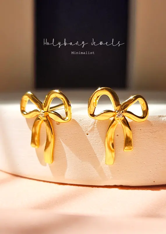 HolyBang HolyBang Jewelry- Dainty Bow Earrings