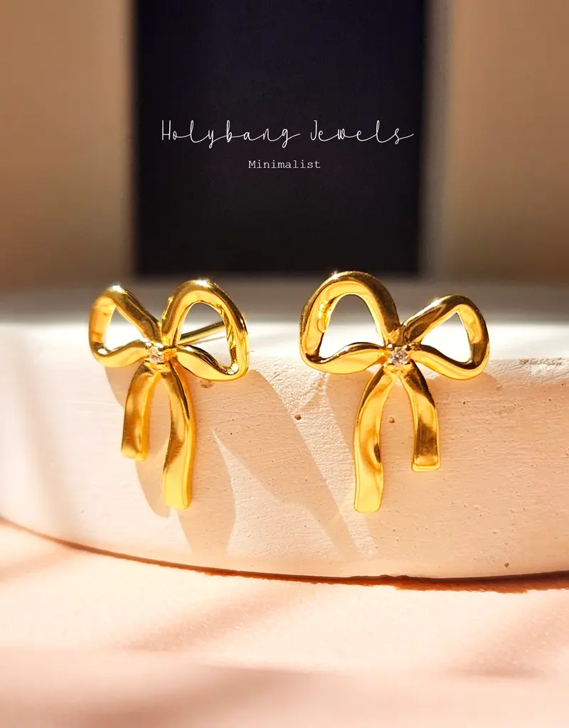 HolyBang HolyBang Jewelry- Dainty Bow Earrings