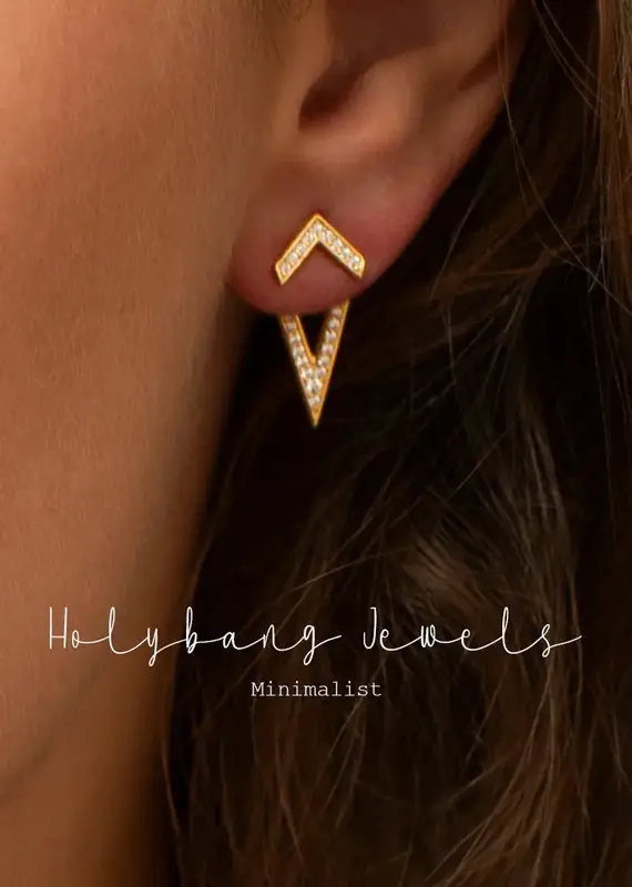 HolyBang HolyBang Jewelry- Chevron Ear Jackets
