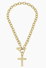 susan shaw Susan Shaw- Classic Cross Toggle Necklace