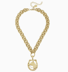 susan shaw Susan Shaw- Handcast Horseshoe and Pendent Necklace
