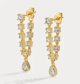 Lili Claspe Small Stephie Bezel Earrings
