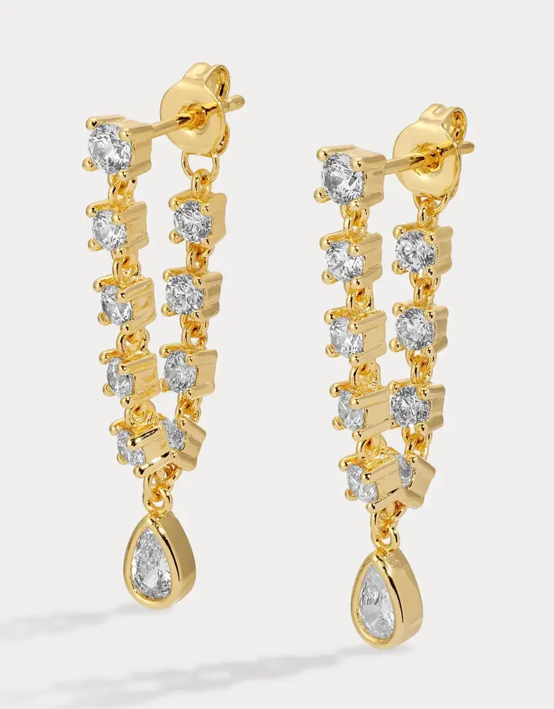 Lili Claspe Small Stephie Bezel Earrings