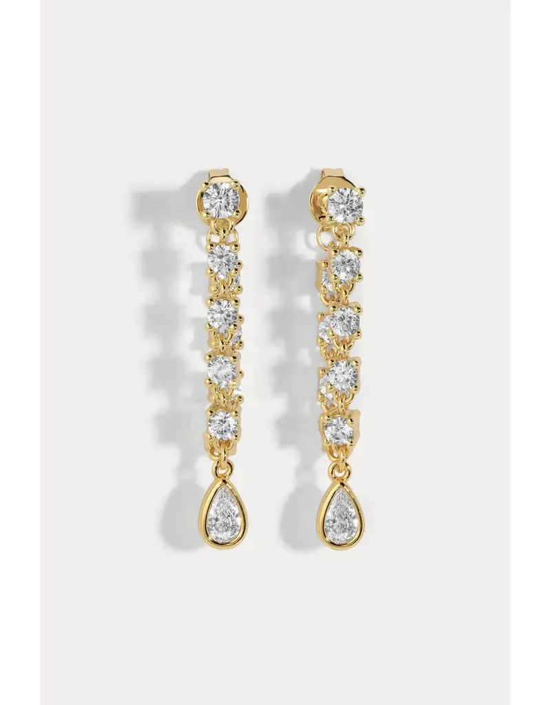 Lili Claspe Small Stephie Bezel Earrings
