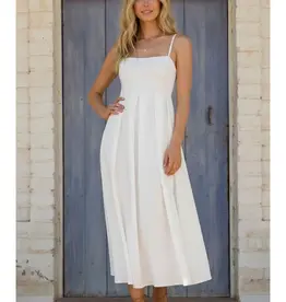 klesis Klesis Tie Back Flare Midi Dress