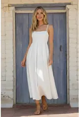 klesis Klesis Tie Back Flare Midi Dress