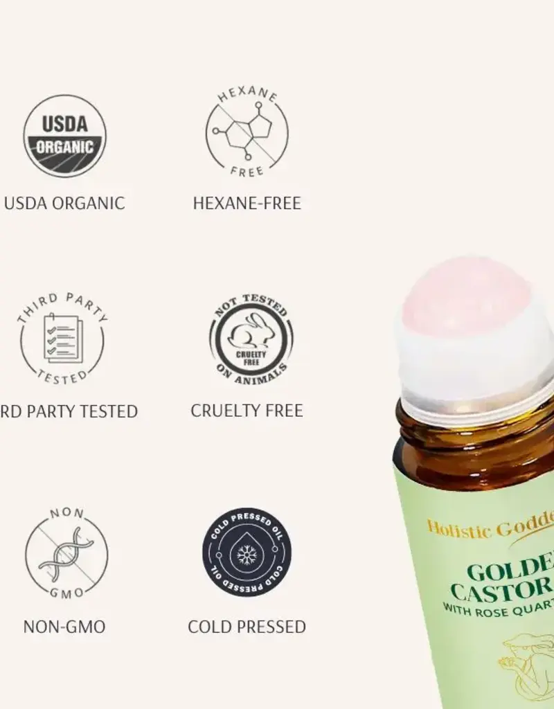 Holistic Goddess Organic Golden Castor Oil Roll-on