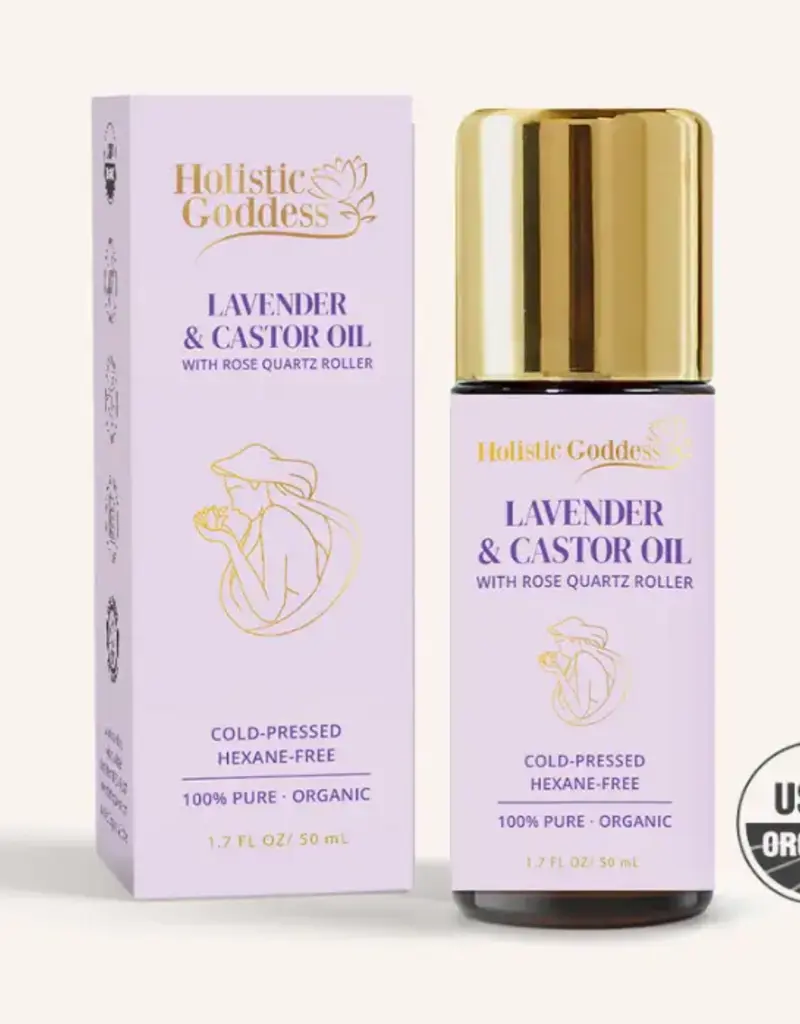 Holistic Goddess Organic Castor Oil Roll-on With Lavender