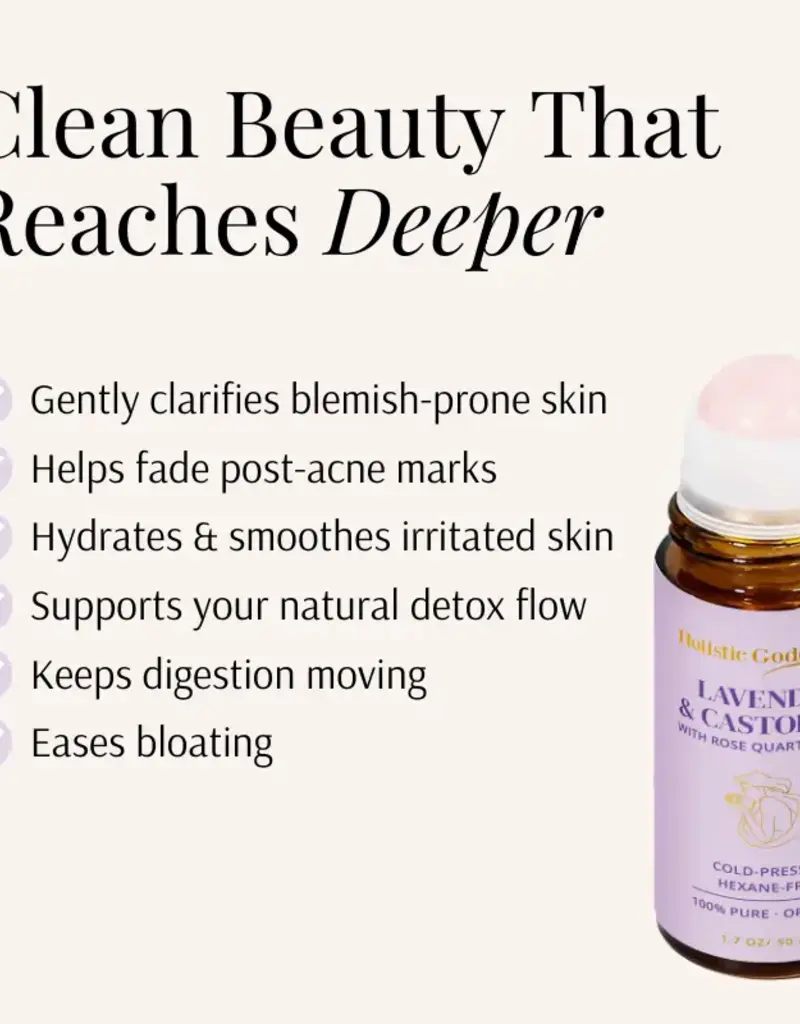 Holistic Goddess Organic Castor Oil Roll-on With Lavender