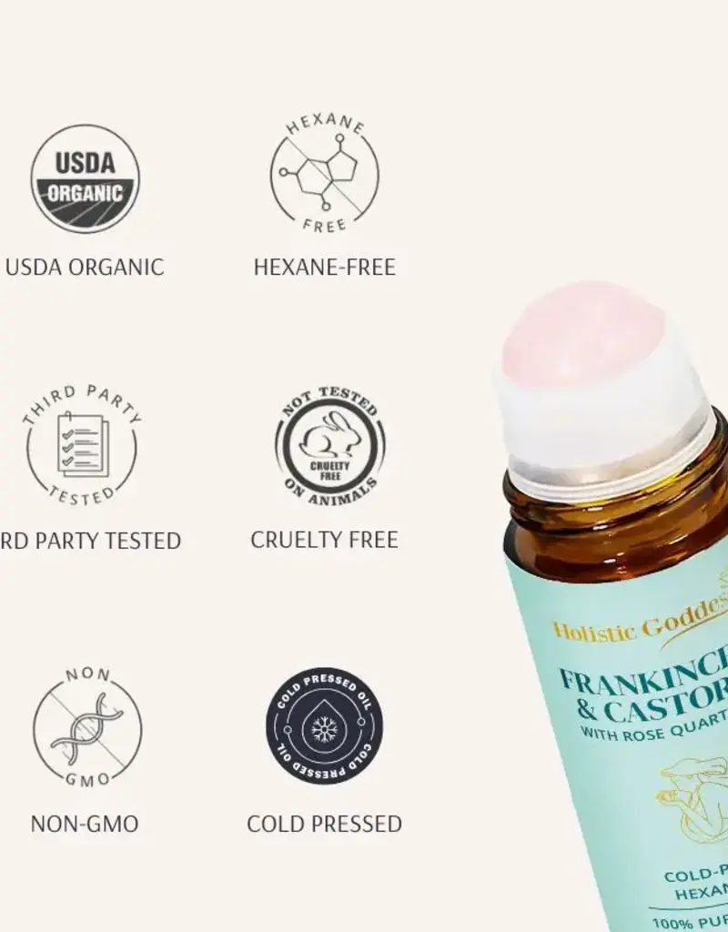 Organic Castor Oil Roll-on With Frankincense