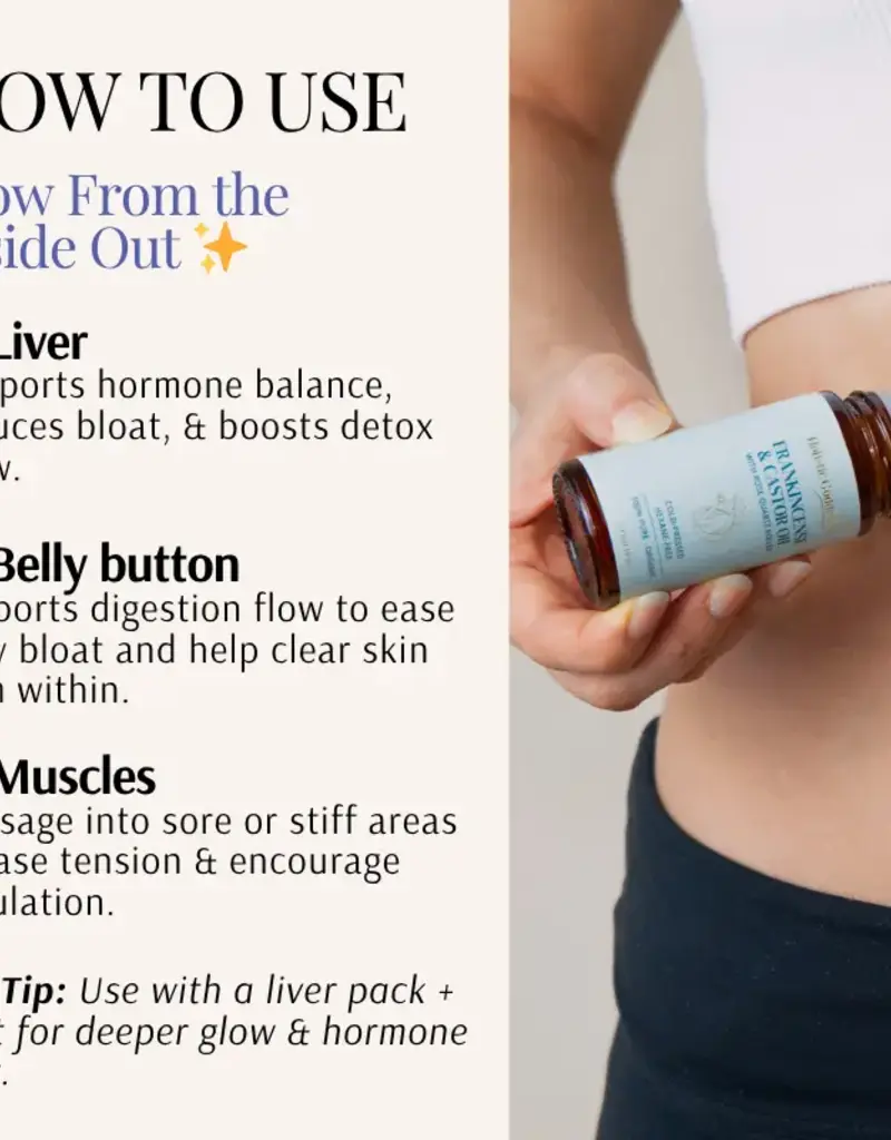 Organic Castor Oil Roll-on With Frankincense