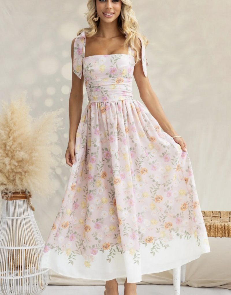 Ninexis Ninexis French Floral Suspender Dress