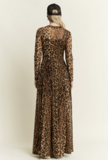 Jade By Jane Jade by Jane- Mesh Mock Neck Maxi Dress