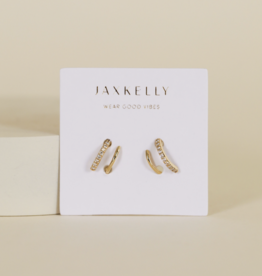 Jax Kelly Jax Kelly Pave Spiral Gold ER