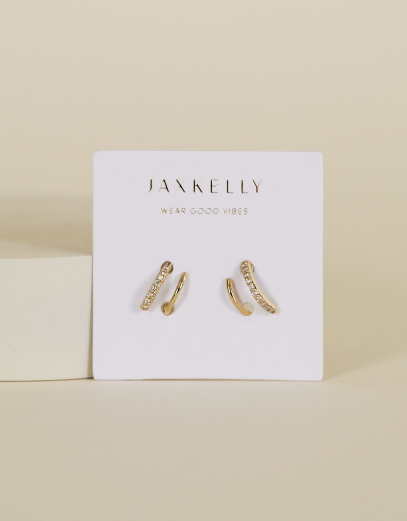 Jax Kelly Jax Kelly Pave Spiral Gold ER