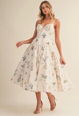 klesis Klesis Floral Bustier Midi Dress