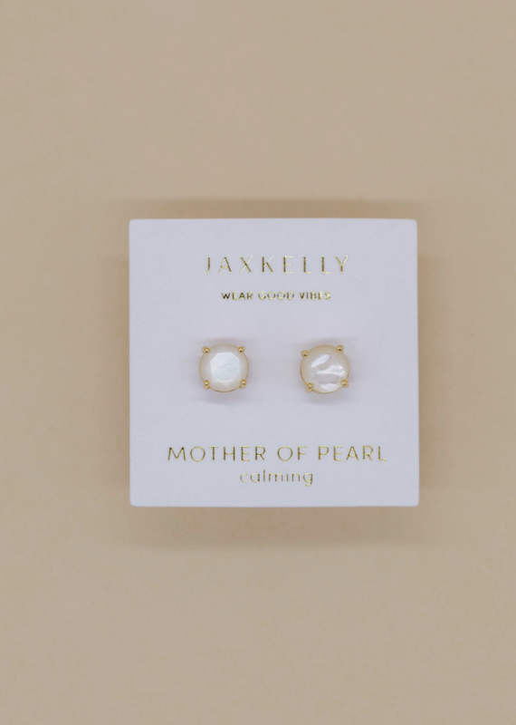 Jax Kelly Jax Kelly- Mother of Pearl Gemstone Stud