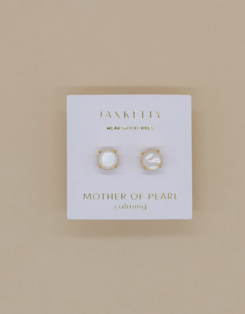 Jax Kelly Jax Kelly- Mother of Pearl Gemstone Stud