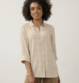 FDJ FDj 7386397 Long Sleeve Striped Tunic
