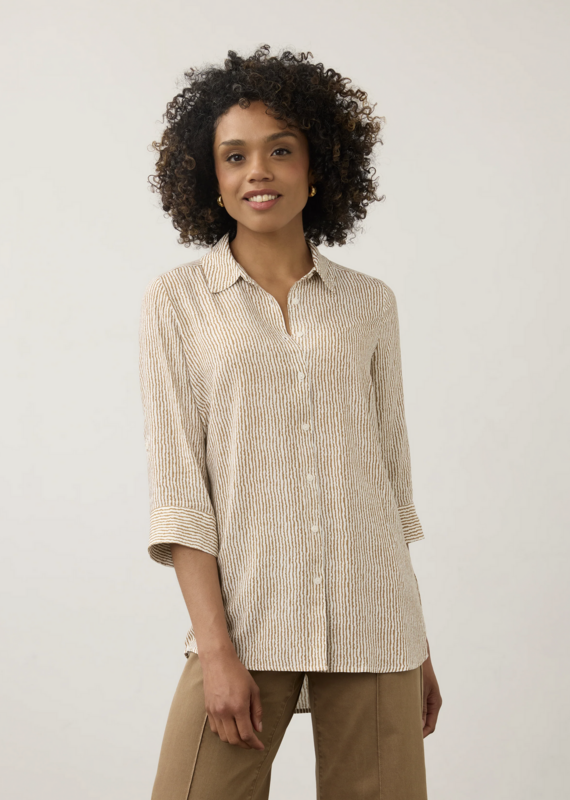FDJ FDj 7386397 Long Sleeve Striped Tunic