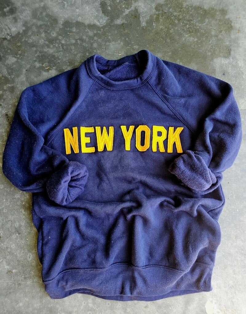 faire The Athletic- Vintage Felt Crewneck  Sweatshirt